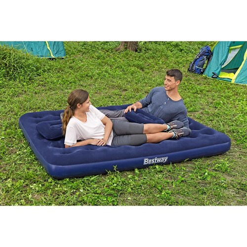 Colchon Inflable Matrimonial con Bomba Manual Bestway