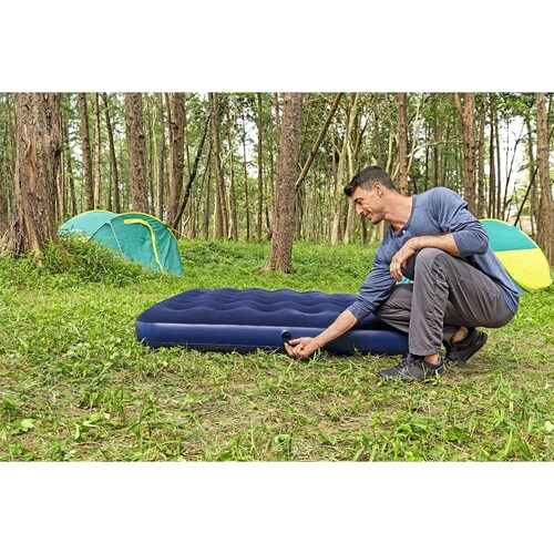 Colchon Inflable Matrimonial con Bomba Manual Bestway
