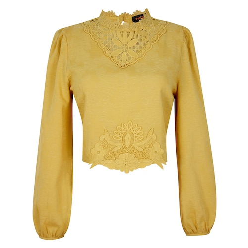 Blusa Insertos Manga Obispo #4Me&4You para Mujer Junior