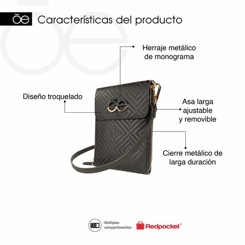 Billetera Porta Celular Cloe Rosa para Mujer