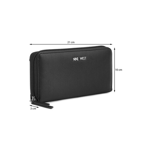 Cartera Wallet Nine West Negra para Mujer
