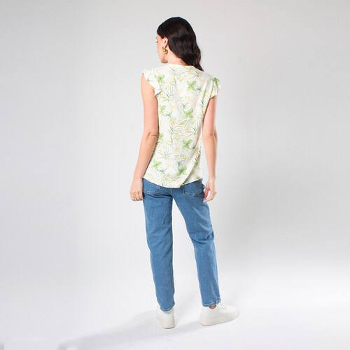 Blusa Escote V Zucca para Mujer