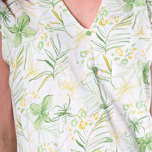 Blusa Escote V Zucca para Mujer