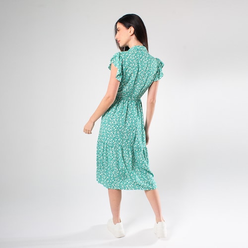 Vestido Midi Estampado Zucca para Mujer