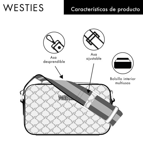 Bolso Crossbody Westies Azul para Mujer