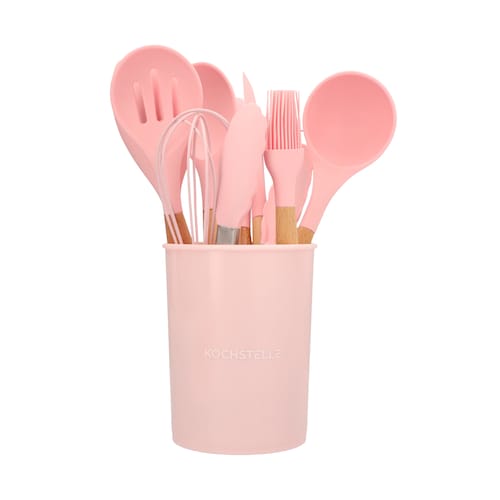 Juego de Utensilios de Cocina Color Rosa 13 Piezas Kochstelle