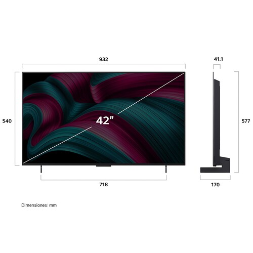 Pantalla LG 42 Pulgadas Oled Evo Ai C5 4K Smart Tv