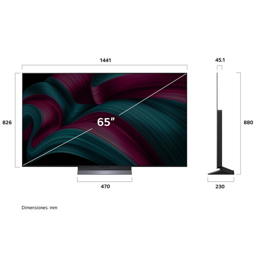 Pantalla LG 65 Pulgadas Oled Evo Ai C5 4K Smart Tv