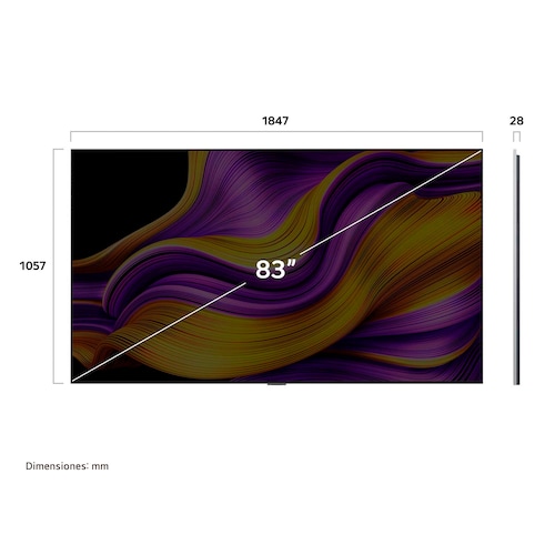 Pantalla LG 83 Pulgadas Oled Evo Ai G5 4K Smart Tv