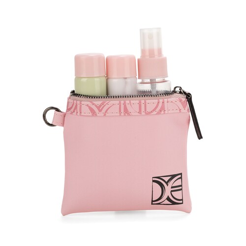 Set 2Pzas Cosmetiquera Cloe Rosa para Mujer
