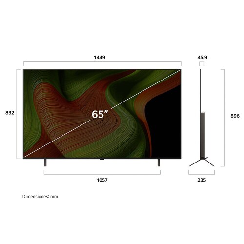 Pantalla LG 65 Pulgadas Oled Ai B5 4K Smart Tv