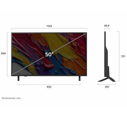 Pantalla LG 50 Pulgadas 4K Qned Ai Qned82