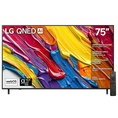 Pantalla LG 75 Pulgadas 4K Qned Ai Qned82