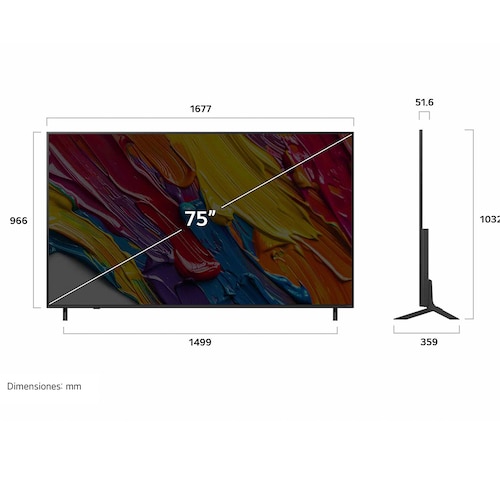 Pantalla LG 75 Pulgadas 4K Qned Ai Qned82