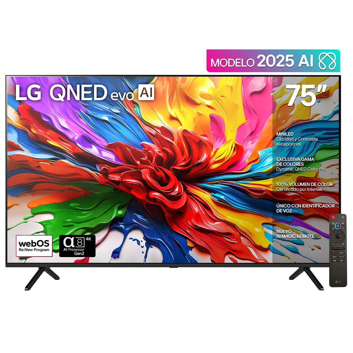 Pantalla LG 75 Pulgadas 4K Qned Ai Qned92