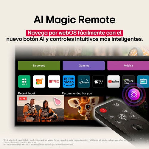 Pantalla LG 75 Pulgadas 4K Qned Ai Qned92