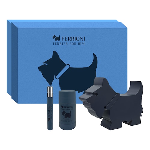 Set Eau de Parfum Ferrioni Terrier For Him (Edp 90Ml + Perfumero 10Ml + Deo Stick 78G)
