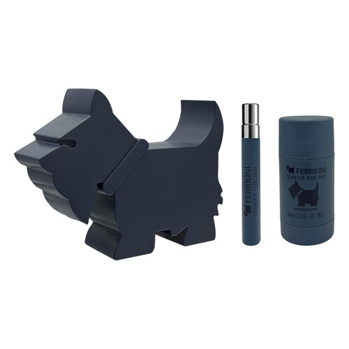 Set Eau de Parfum Ferrioni Terrier For Him (Edp 90Ml + Perfumero 10Ml + Deo Stick 78G)