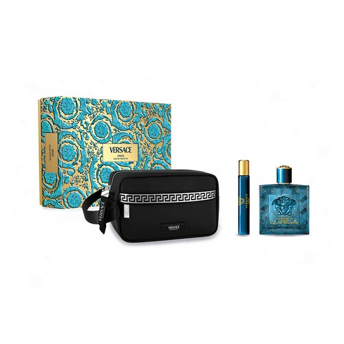 Set Eau de Toilette Versace Eros 100Ml para Hombre