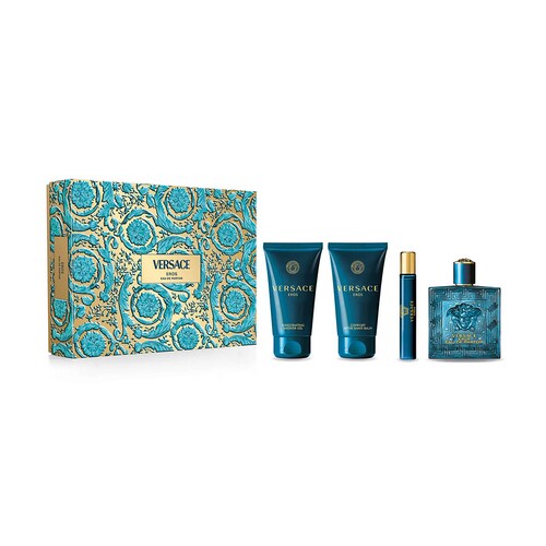 Set Eau de Parfum Versace Eros 100Ml para Hombre