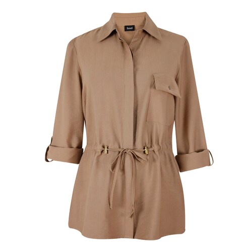 Blusa Larga Estilo Safari Basel para Mujer