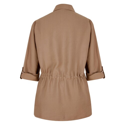 Blusa Larga Estilo Safari Basel para Mujer
