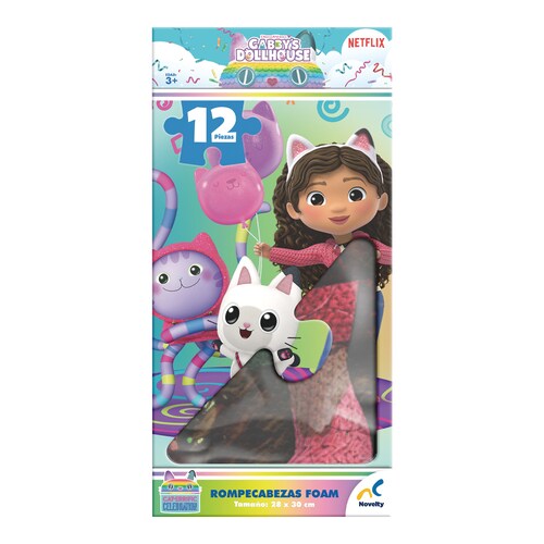 Rompecabezas Infantil Foam 12 Pzas Gabbys Dollhous