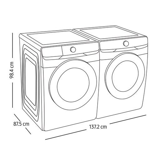 Combo Samsung 26 Kg / 24Kg F-Wd26D8250Wsp Blanco