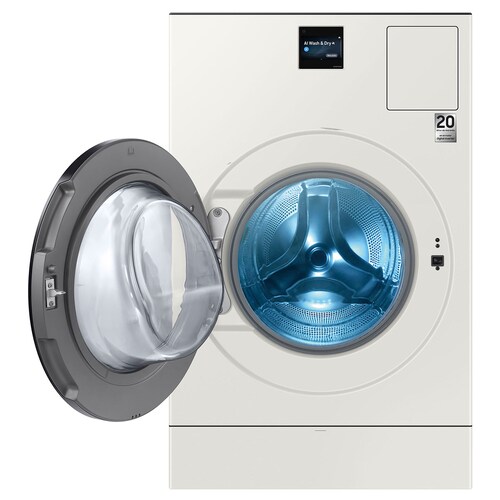 Centro de Lavado 2 en 1 Samsung Bespoke Ai Laundry Combo 4.3" Color Greige 26 / 15 Kg
