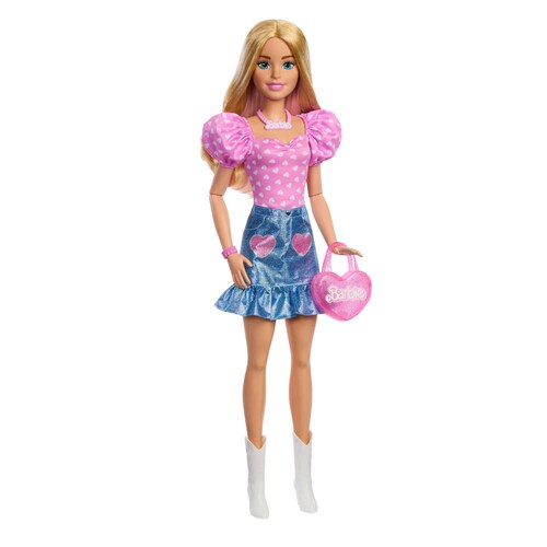 Barbie Large Dolls 71Cm Falda Mezclilla Sorpresa