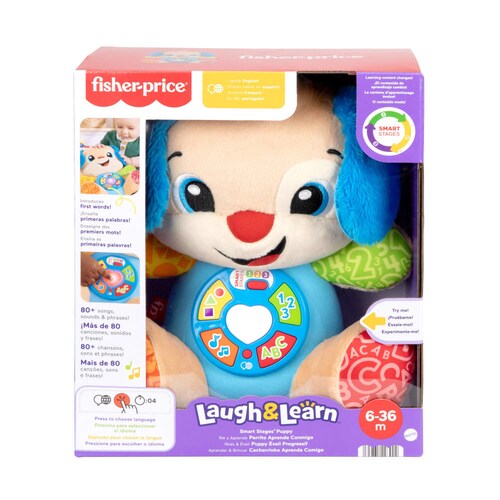 Fisher-Price Ríe Y Aprende Juguete Perrito Aprende Conmigo