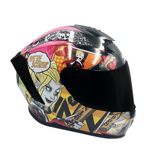 Casco Cerrado para Motociclista Dc Harley Quinn