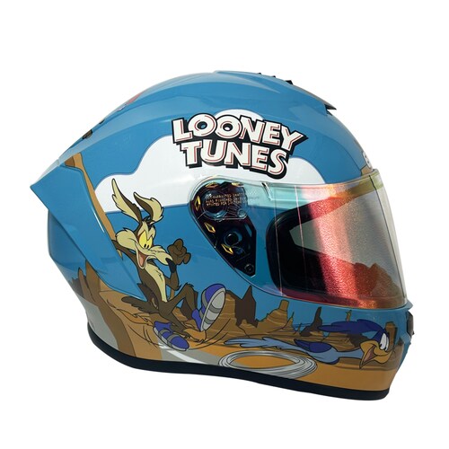 Casco Cerrado para Motociclista Looney Toons Correcaminos