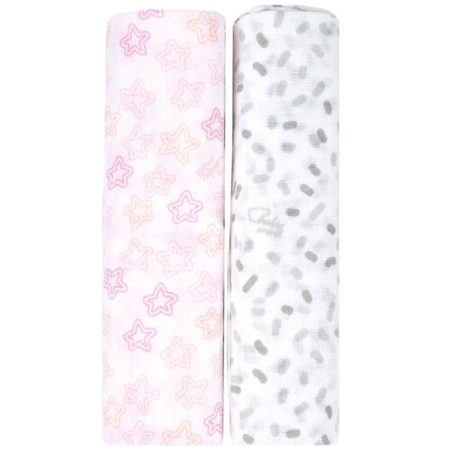 Set 2 Pack Sábanas de Muselina Baby Mink
