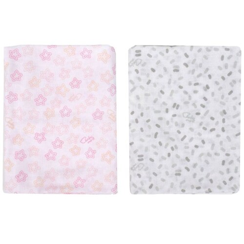 Set 2 Pack Sábanas de Muselina Baby Mink
