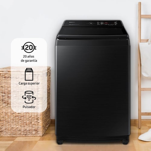 Lavadora Carga Superior 19 Kg N Samsung  Wa19Cg6746Bvax