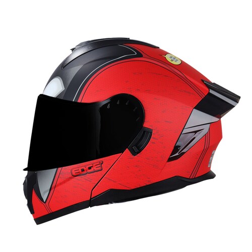 Casco Abatible para Motociclista Marvel Deadpool