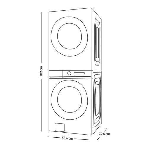 Laundry Hub Samsung Eléctrico 22 Kg Blanco