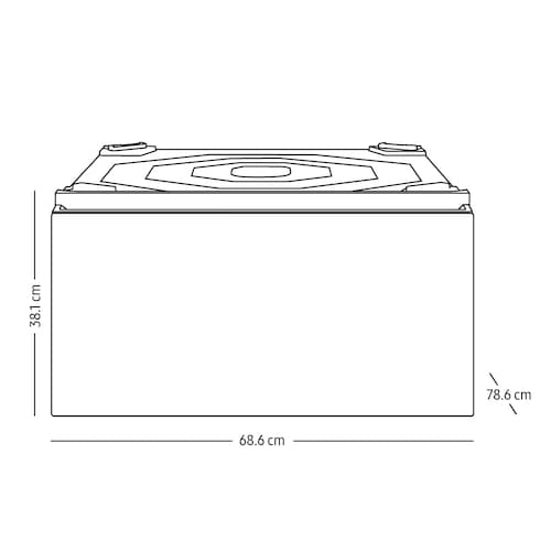 Pedestal para Lavasecadora Bespoke Samsung We702Nz