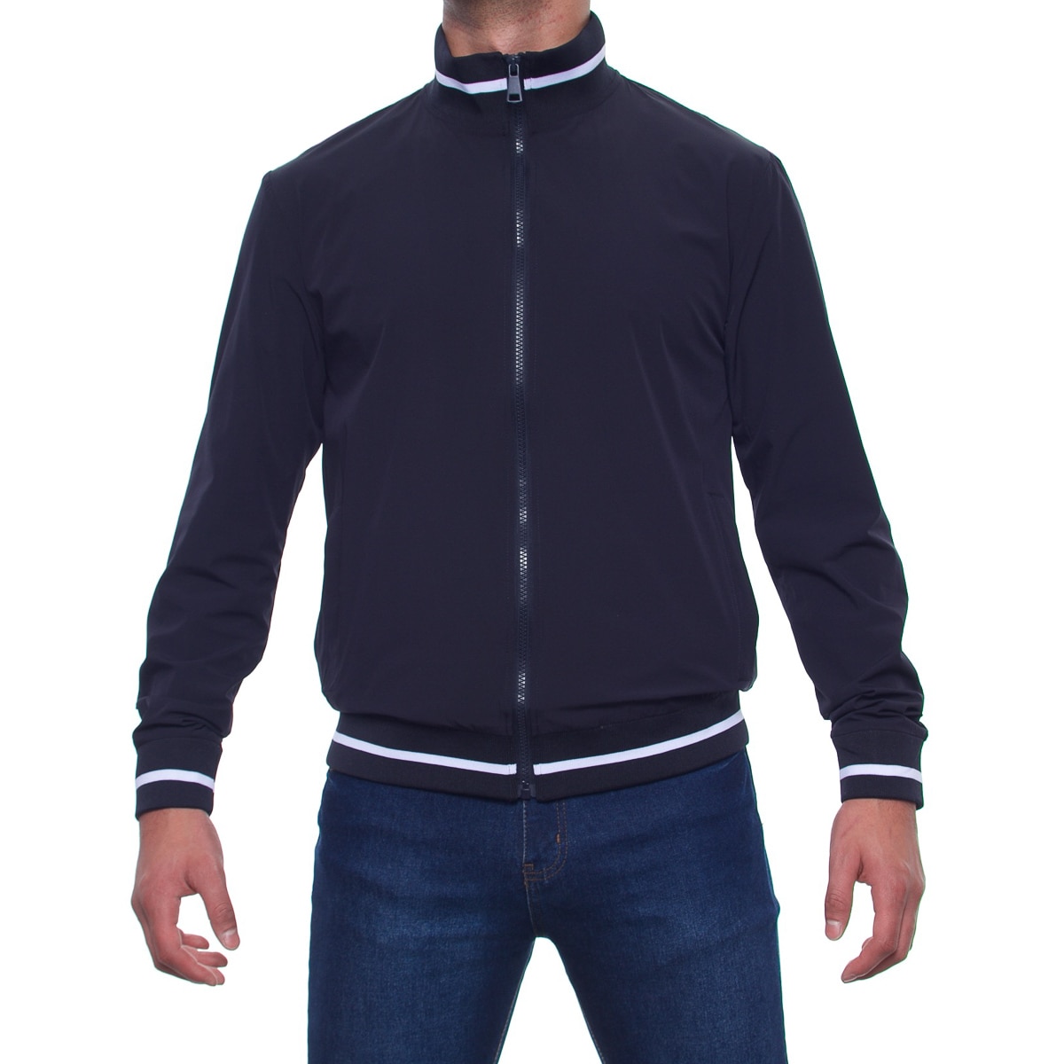 Chamarra Bruno Magnani con Cuello Alto para Hombre