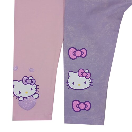 Set 2 Pack Leggins Hello Kitty para Niña