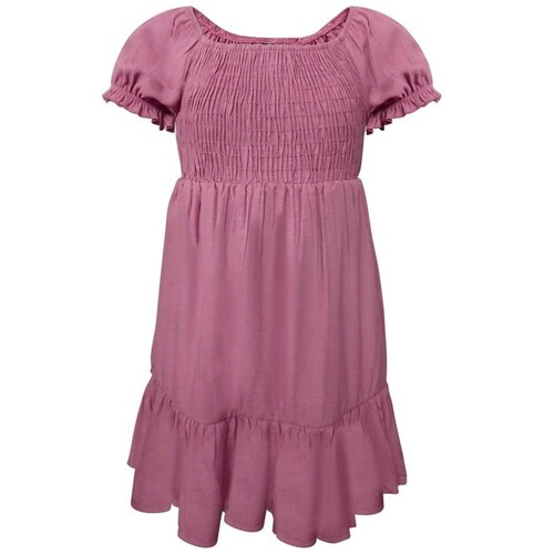 Vestido Largo 7J Kids Manga Corta para Niña
