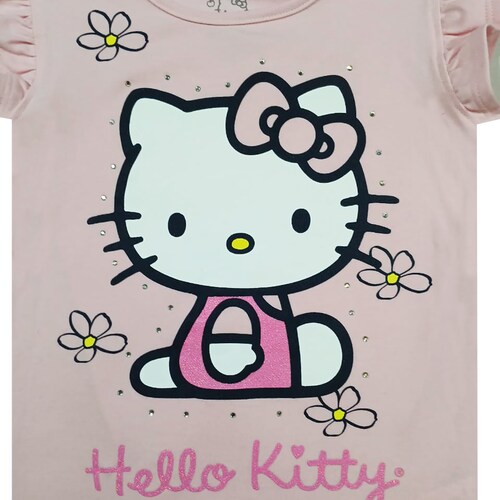 Playera Manga Corta Hello Kitty para Niña