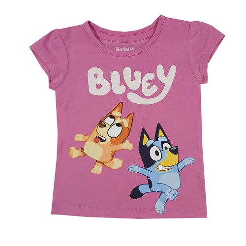 Playera Manga Corta Bluey para Niña