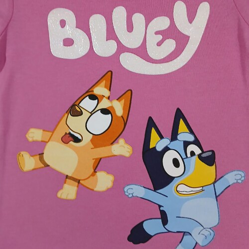 Playera Manga Corta Bluey para Niña