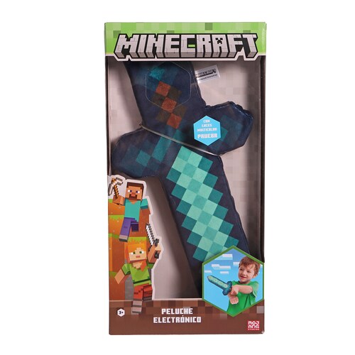 Peluche Minecraft con Sonido 14 Pulgadas Ruz