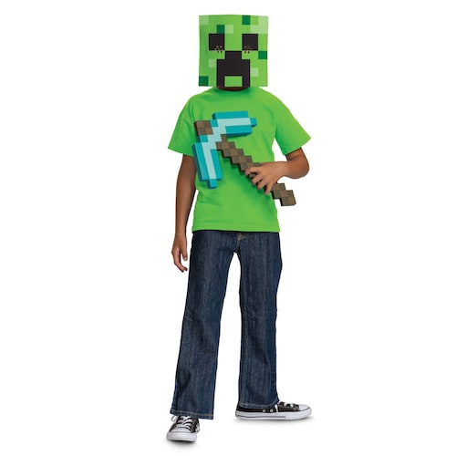 Set de Pico y Mascara Creeper de Minecraft Disguise