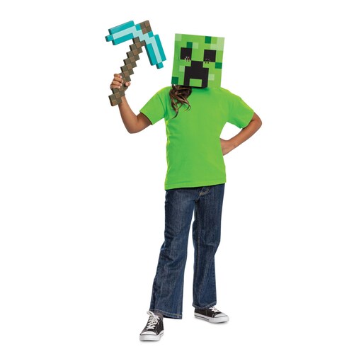 Set de Pico y Mascara Creeper de Minecraft Disguise
