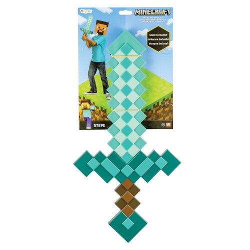Set de Espada y Mascara Steve de Minecraft Disguise