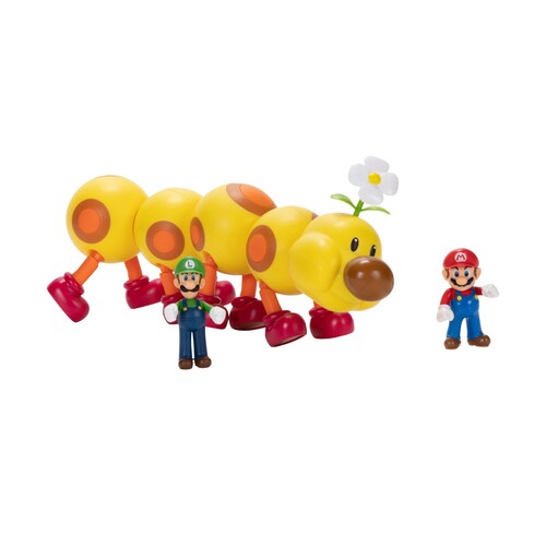 Set de 3 Figuras de Mario, Floruga y Luigi Jakks Pacific